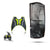 Black Ntorq seat Cover with 3D Foot Mat Green for TVS Ntorq 125