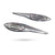 Tank Bajaj Avenger Logo 3D Emblem in Chrome 2 Pcs for Bajaj Avenger