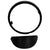 Matte Black Headlight Ring With Cap For RE Reborn Classic 350 Black