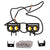 HJG Fog light 60W Quad Shot Color High/Low Yellow/White LED Fog Lights (2 Pc)