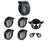 R.J.VON - Grill Combo Head light,Indicator Shade,Tail Light Skull, Eyes Full Set - (Pack of 8 Pcs )