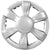 R.J.VON Premium Stylish Silver Colour Wheel Cover For All Cars (Set Of 5)