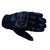 R.J.VON Premium Leather Full Hand Gloves (Blue, X-Large)