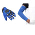 R.J.VON Arm Sleeves With Kinghood Gloves Perfect Universal (Blue,Free Size)