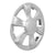 R.J.VON Premium Stylish Silver Colour Wheel Cover For All Cars (Set Of 5)