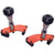 Premium Heavy Duty Frame Slider With Brackets Set of 2 (Orange)