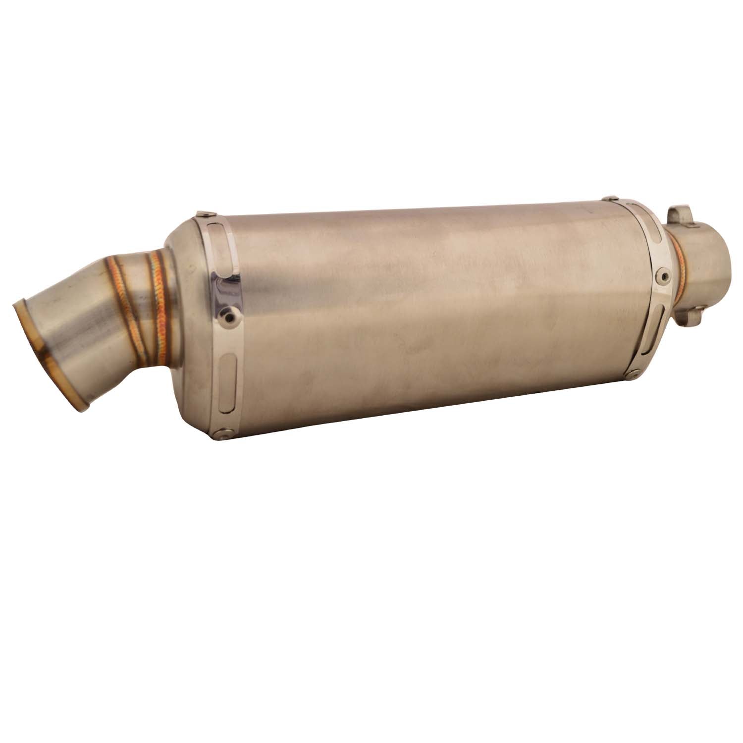 Universal Bike Exhaust Silencer Flame King Big (Silver