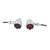 R.J.VON - Chrome CNC 12V Motorcycle Grill Turn Signal LED Indicator lights