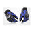 R.J.VON Biker Motorcycle Riding &Touring Hand Gloves Full Finger (Blue)