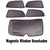 Premium Finish Car Window Sunshades for Honda CRV - Set of 5 Pcs,( black)