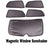 Premium Finish Car Window Sunshades for Honda Amaze   - Set of 5 Pcs,( black)