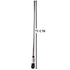 Premium Quality Metal Bike Antenna For All Bike Models,(Chrome)71cm.