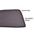 Premium Finish Car Window Sunshades for Honda Amaze   - Set of 5 Pcs,( black)