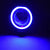 R.J.VON U 7  Bike Fog Light (Set of 3 Focus White Ring Blue ,20 W)