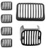 R.J.VON Premium Headlight Grill Set for Hero Splender Pro & Plus,For All Models (BS3,BS4 & BS6) , (Black).