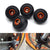 Fork and Swingarm Sliders 4 Pcs with Front Disc Oil Cap Black for KTM Adventure 390