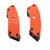 R.J.VON  Premium Heavy Duty KTM Frame Silder With Brackets Set of 2 (Orange)