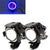 R.J.VON U7 Led Super Bright With Ring Strip Colour Light Fog Lamp Pack of 2