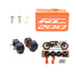 Wheel Frame Sliders Protectors with Front Disc Oil Cap Orange for KTM RC 200 cc