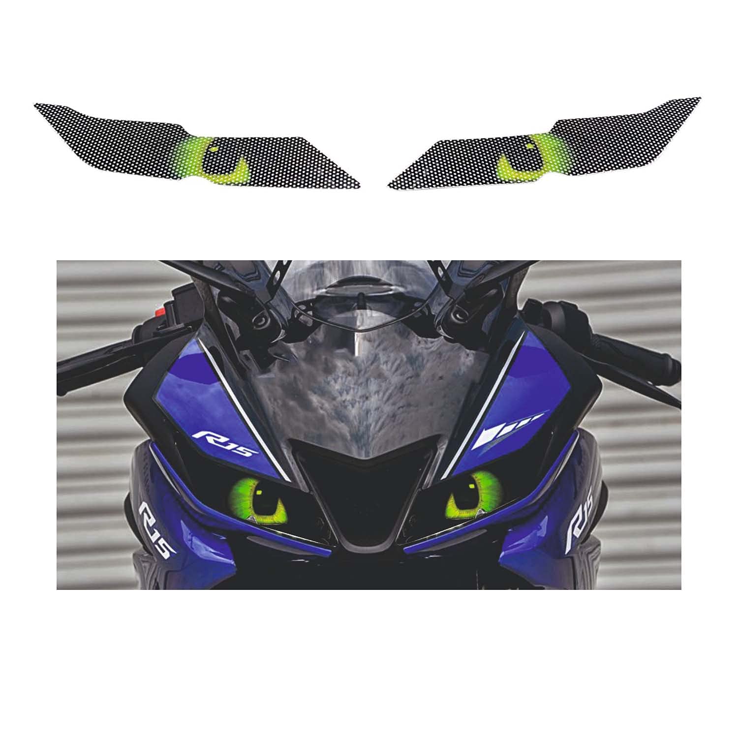 devil eyes headlights motorcycle
