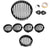 Premium Quality Headlight Grill Set Pack 9 Pcs For Royal Enfield Reborn Classic 350.