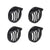 R.J.VON Grill Head light With Shade, Indicator, Tail, Eyes (Pack Of 8 Pcs)