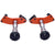 Premium Heavy Duty Frame Slider With Brackets Set of 2 (Orange)