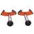 R.J.VON  Premium Heavy Duty KTM Frame Silder With Brackets Set of 2 (Orange)