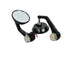 R.J.VON Bike Round Handlebar Mirror With LED Turn Signal LED Side Indicator Light  For - All Bike /Royal Enfield Bullet