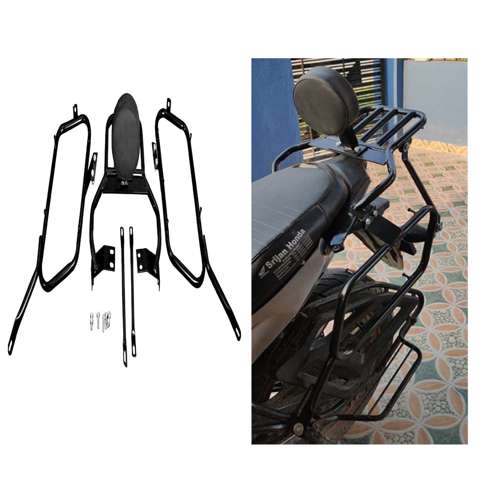 Bike Side Box Bajaj Ct 100 Back Carrier Luggage Carrier Pulsar Rs