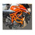 KTM Duke 390 Crash Guard Protector Guard with 4 pcs slider Orange
