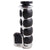 R.J.VON Molded Rubber Hand Handlebar Grips Grip Black/Silver