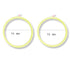 Bike Headlight Cob Angel Eyes Halo Led Ring Light 70 mm Ring Green color, Pack of 2 Pcs.