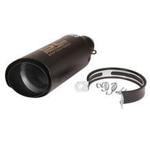 Universal Bike Exhaust Black Straight