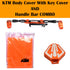 R.J.VON Premium  Body cover,Handle Bar and Key cover Combo for  KTM DUKE/RC- 200/390 (Orange)