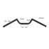 R.J.VON Bike Modify Handlebar Rod U shape