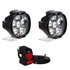 R.J.VON - Bike Led fog Lamp Light(10 W Each Pack of 2 Pcs)