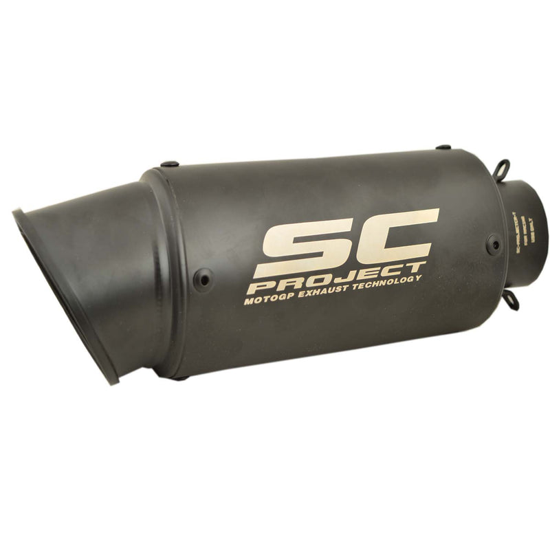 Premium Universal Bike Exhaust Silencer SC Project Straight (Black 