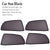 Premium Finish Car Window Sunshades for Mitsubhisi Pajero Sports Old & New - Set of 5 Pcs,( black)