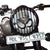 R.J.VON Premium Om Pattern Headlight Grill Set For Royal Enfield Classic 350,500,BS4,BS6 Black.