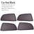 Premium Finish Car Window Sunshades for Honda City Idtec  & Ivtec - Set of 5 Pcs,( black)