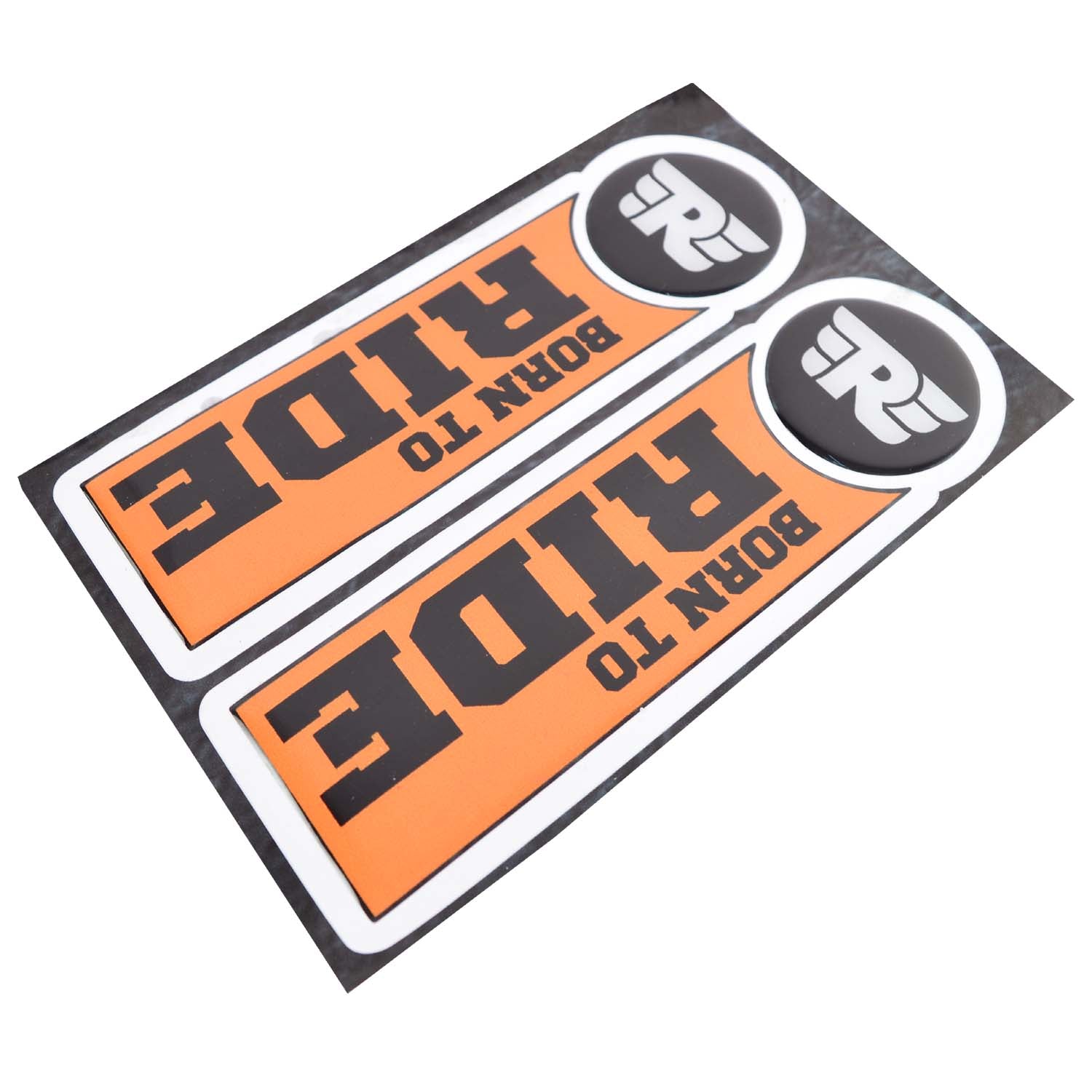 Born to Ride with RE Logo Vertical Stem Sticker for Royal Enfield - Sanjai  Car Decors