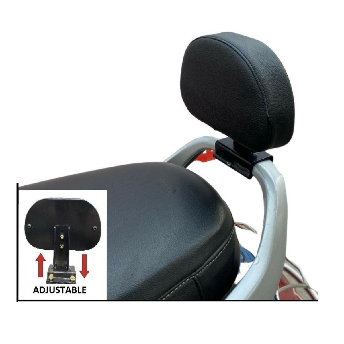 Backrest with Cushion Adjustable Bar For Honda Activa Scooty 100cc,110 ...