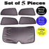 Premium Finish Car Window Sunshades for Nissan Terrano  - Set of 5 Pcs,( black)