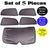Premium Finish Car Window Sunshades for Toyota Innova   - Set of 5 Pcs,( black)