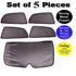 Premium Finish Car Window Sunshades For Hyundai santro xing  - Set of 5 Pcs,( Black)