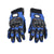 R.J.VON Biker Motorcycle Riding &Touring Hand Gloves Full Finger (Blue)