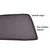 Premium Finish Car Window Sunshades for Maruti Suzuki Zen Estilo & LXI- Set of 3 Pcs,( black)